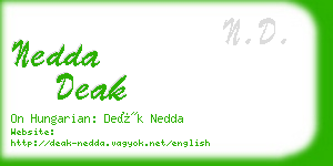 nedda deak business card